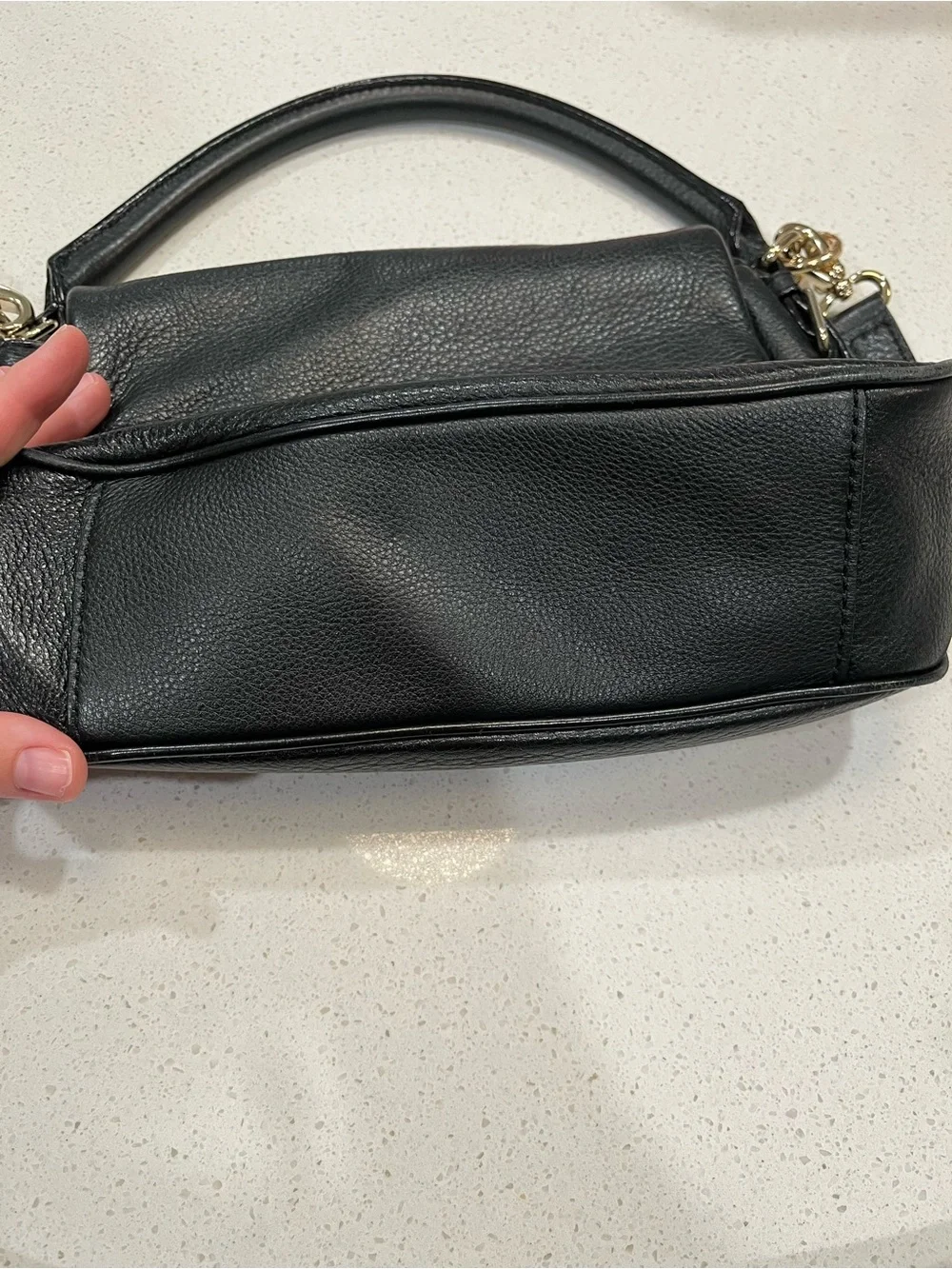 Kate Spade - Cobble Hill, Black Leather Crossbody Handbag Purse